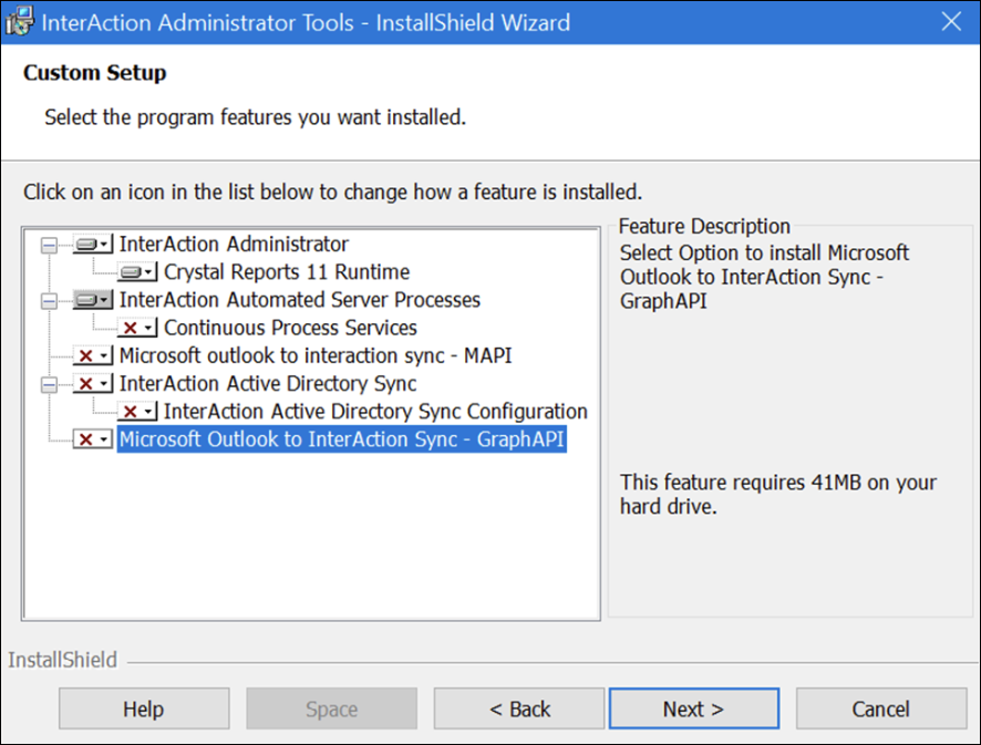 InterAction Administrator Tool - Custom Setup